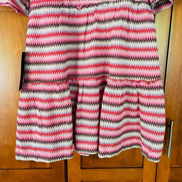 Tuckernuck Crawford Dress Zigzag Knit Stripe Mini Size XS NEW - Picture 5 of 10